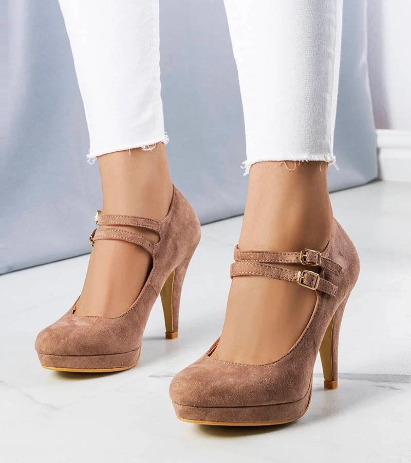 Beige Quinn Stilettos Pumps