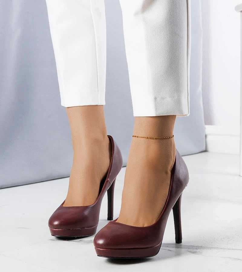 Bordeauxrote Santino Stilettos Pumps