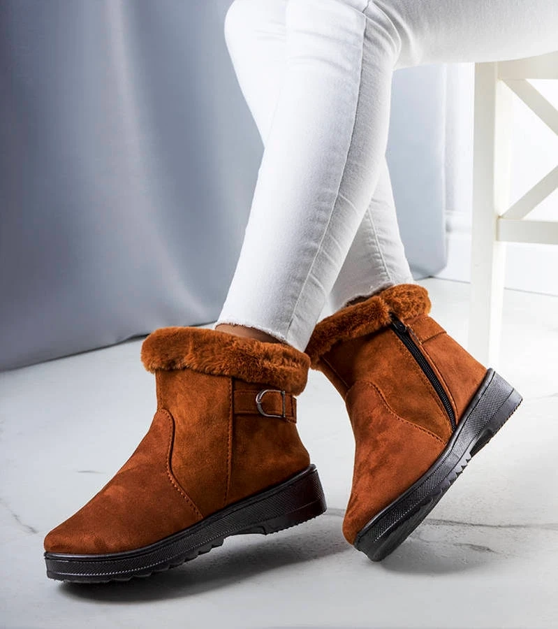 Julius Kamel wattierte Schneestiefel mit Fell