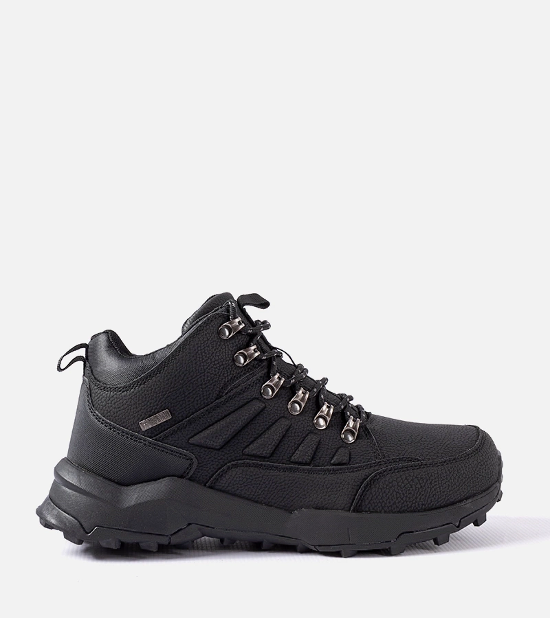 Schwarze gefütterte Trapperstiefel Big Star MM174156 906