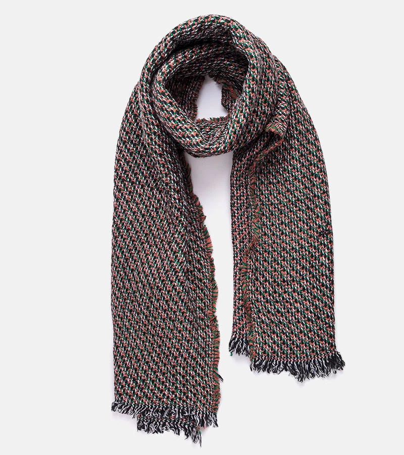 Arias grün-orangener Schal