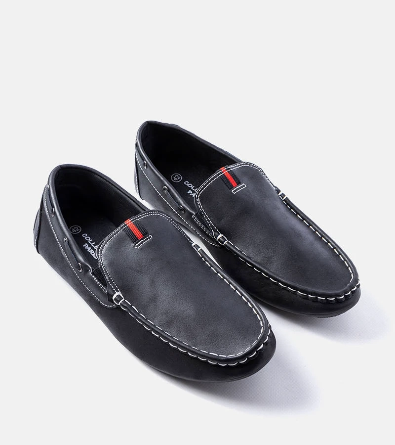 Schwarze Herren-Mokassins Michaud