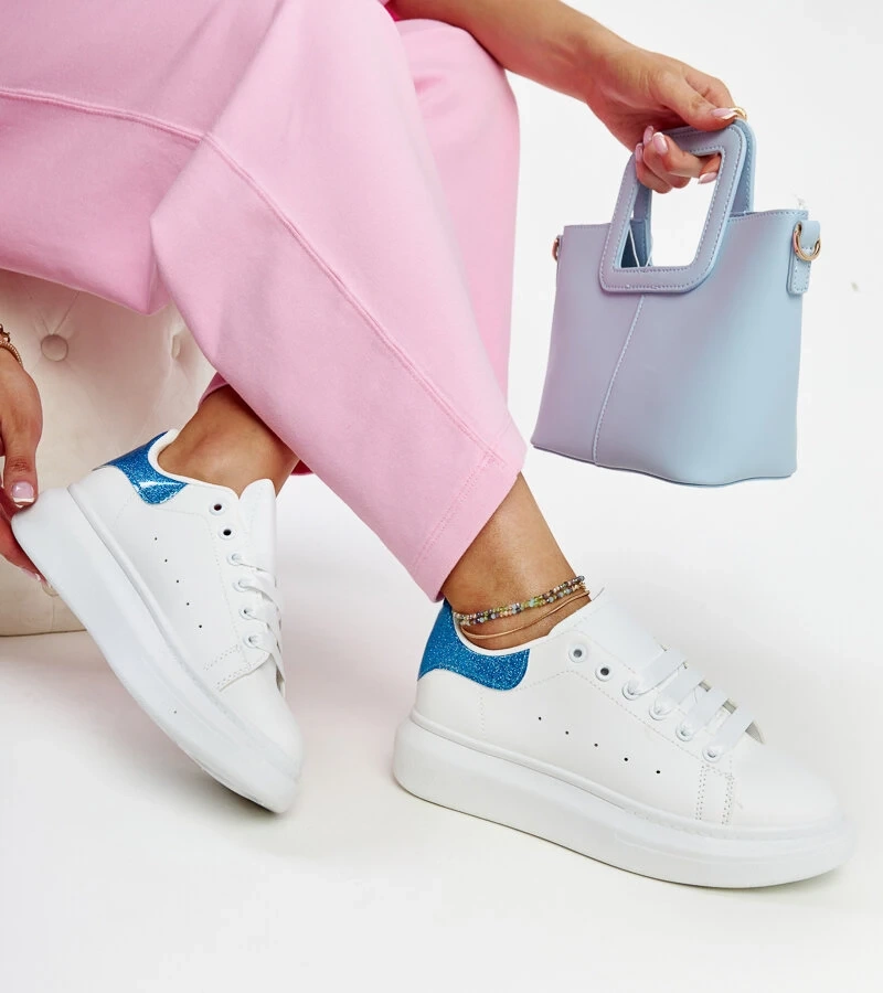 Weiße Öko-Leder-Sneakers Fatimah