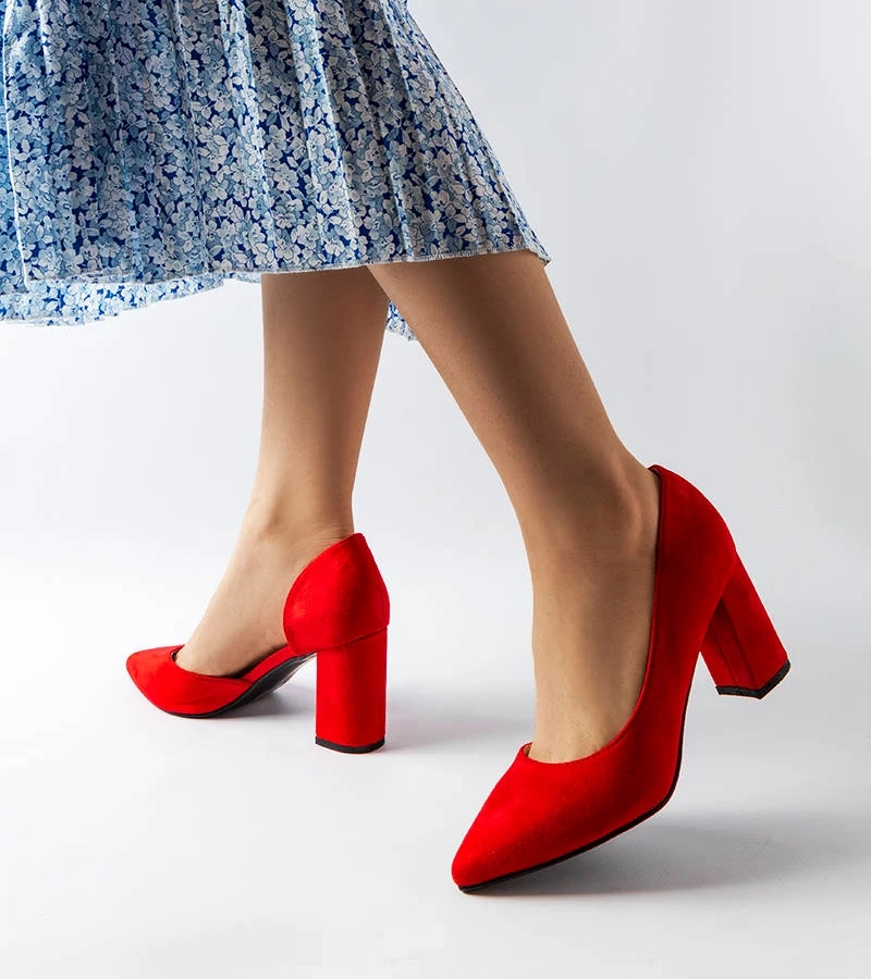 Rote Sargent Stiletto Pumps