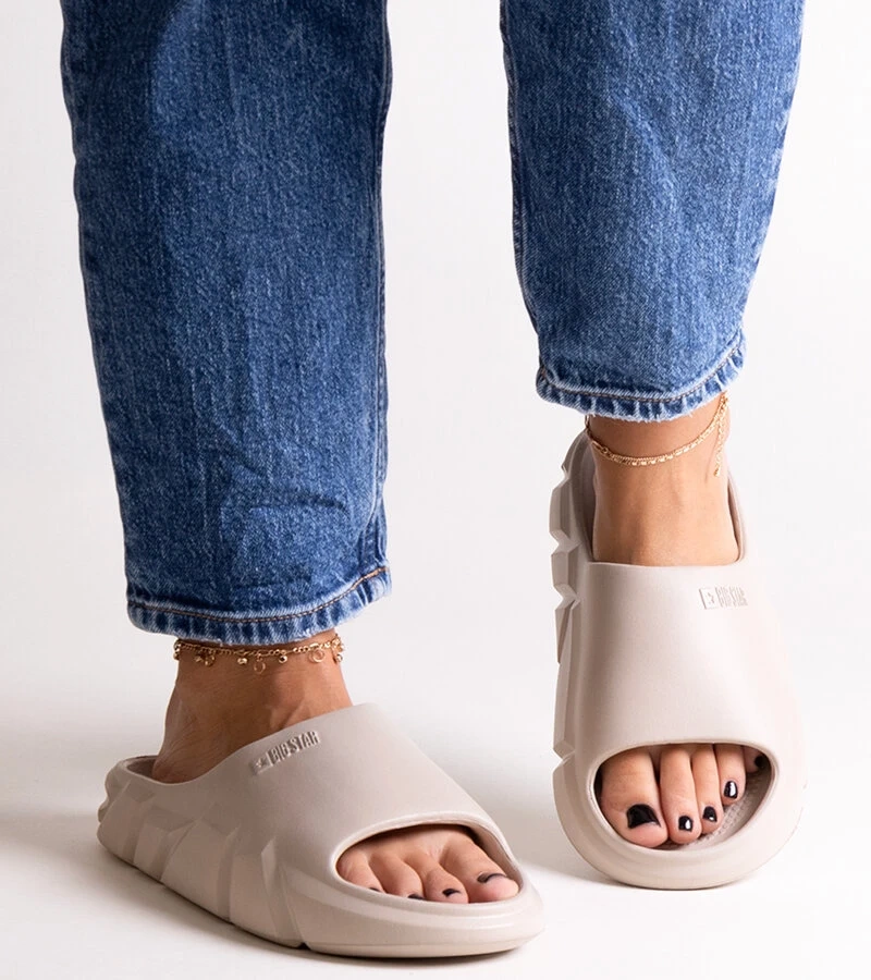 Beige Big Star Pantoletten LL274593 801