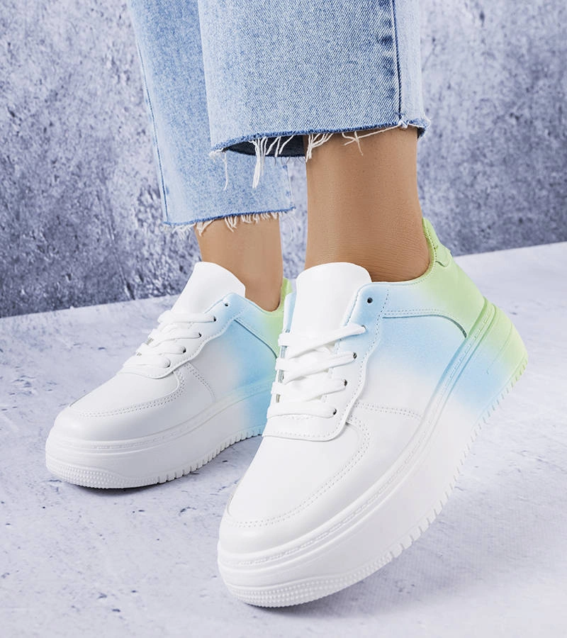 DAMEN LAUFSCHUHE TURNSCHUHE SNEAKER SPORTSCHUHE 9115# WEISS