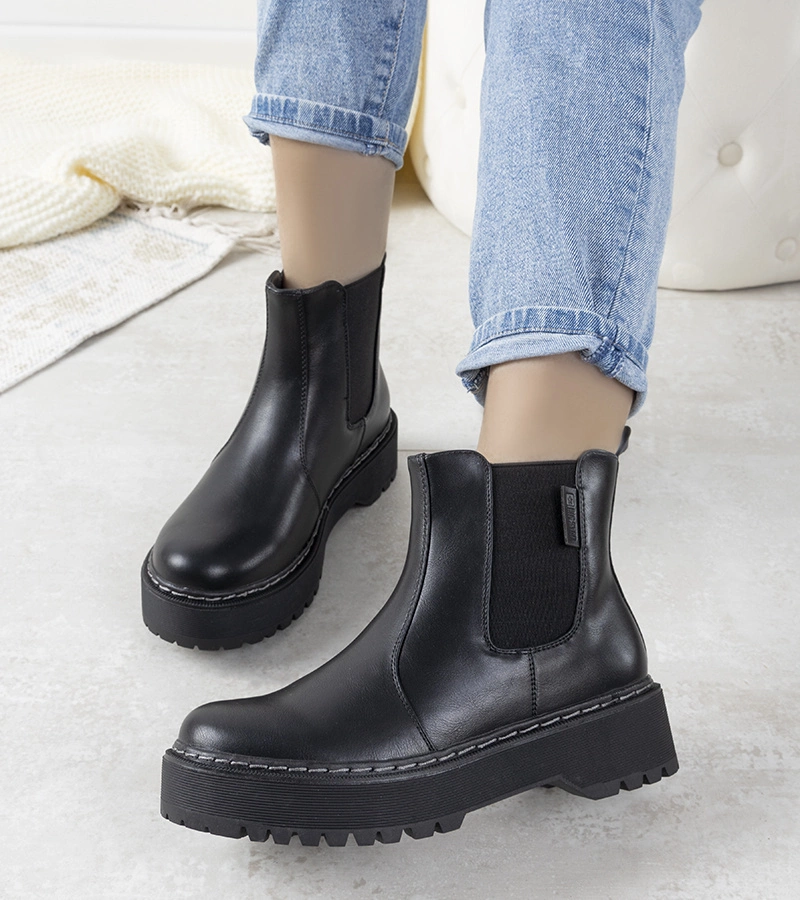 Schwarze Stiefeletten Big Star II274101