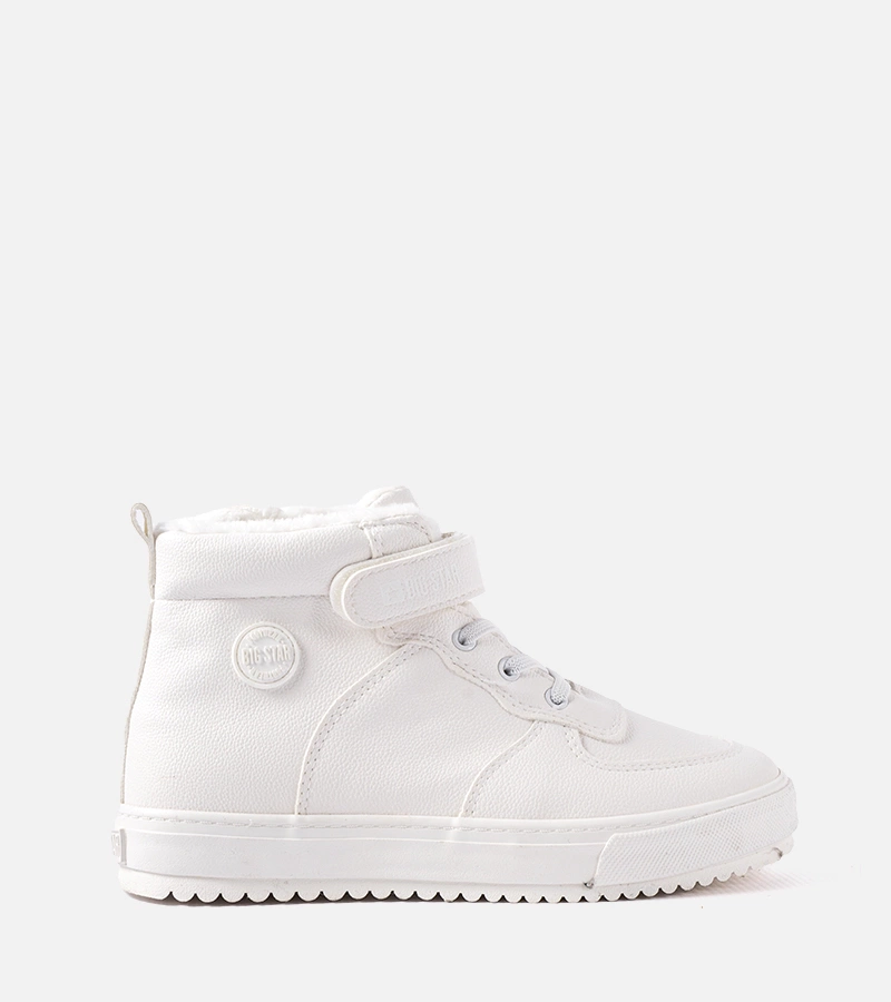 Weiße gefütterte Stiefeletten Big Star GG274041