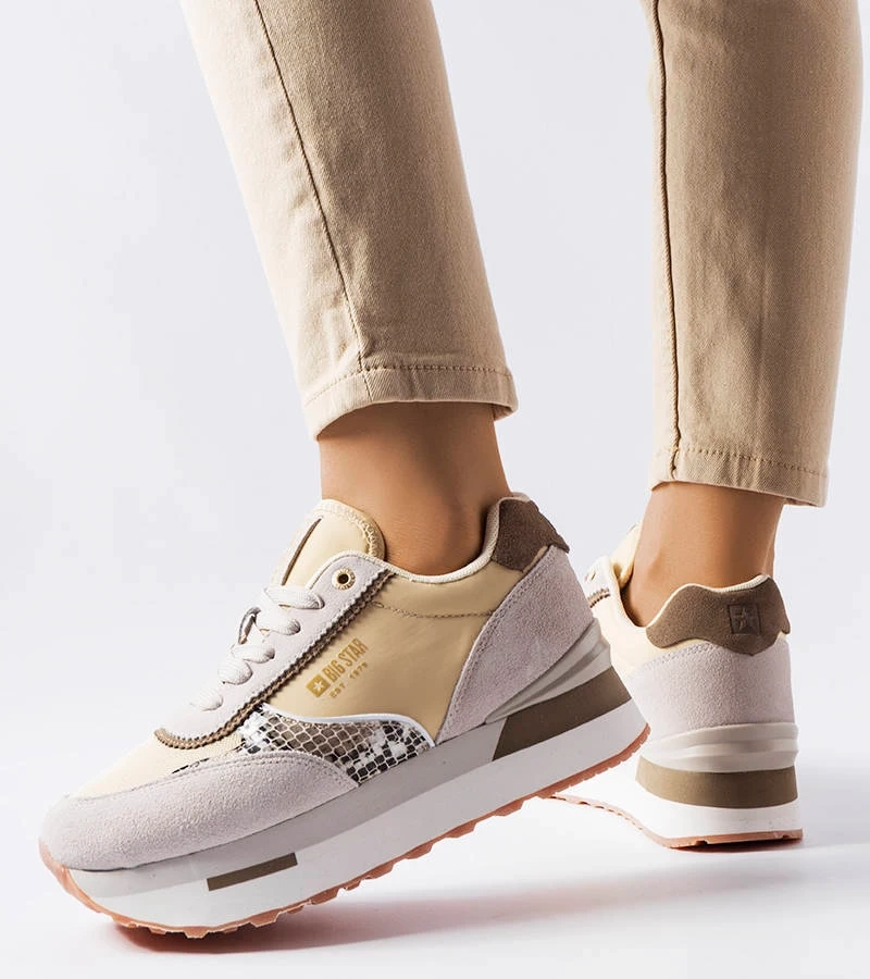 Beige Big Star LL274364 Sneaker