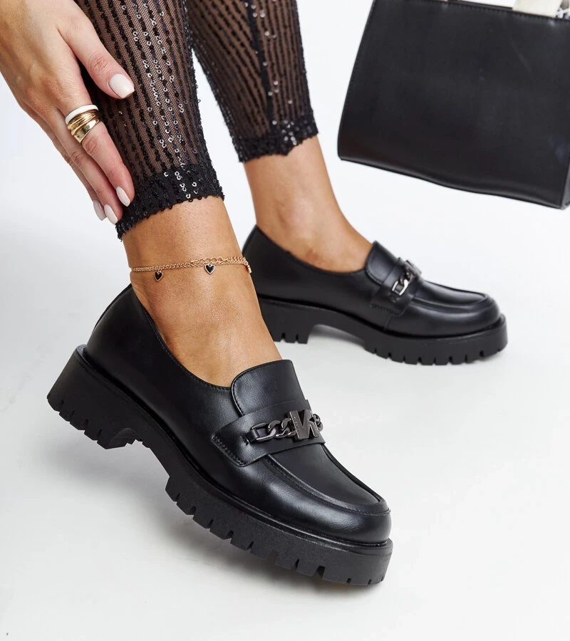 Schwarze Wildleder-Mokassins von Vinceza