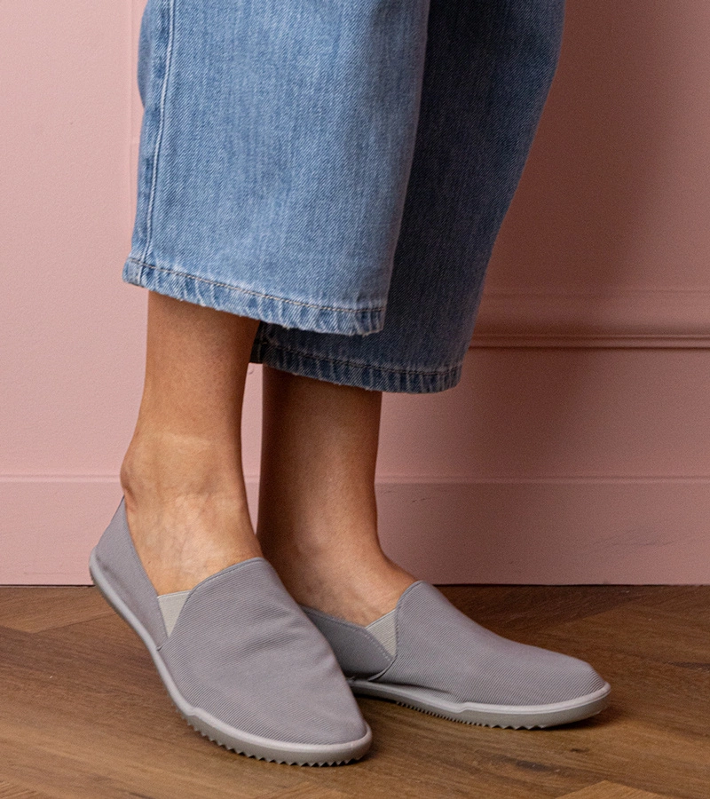 Graue Damen-Slip-On-Turnschuhe Kendi