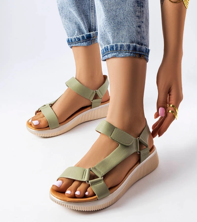 Grüne sportliche Sandalen von Heron