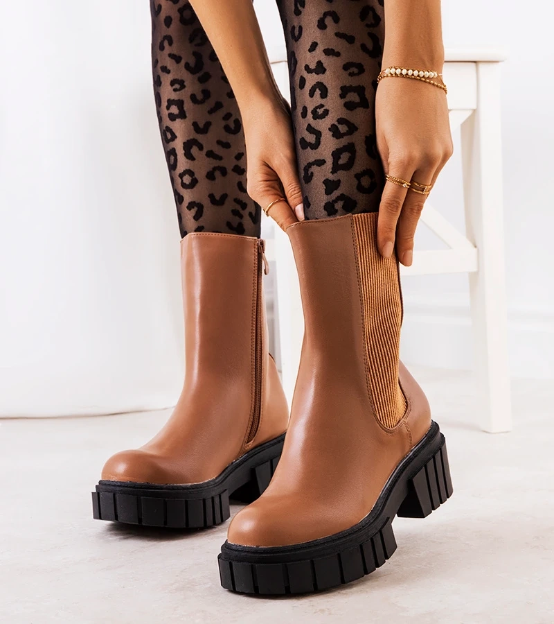 Braune Damenstiefeletten Melika