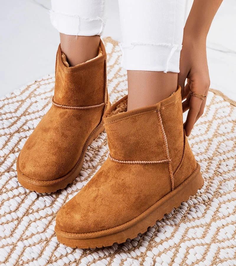 Braune, gefütterte Schneestiefel von Vago