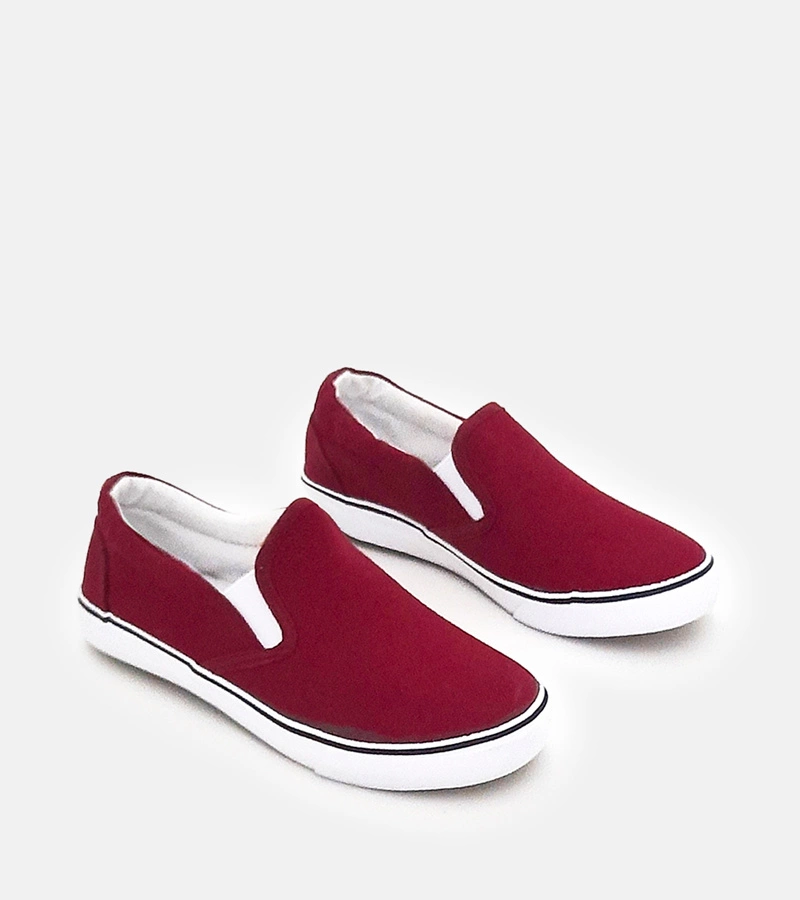 Bordeauxfarbene Kinder-Slipper Lagunes