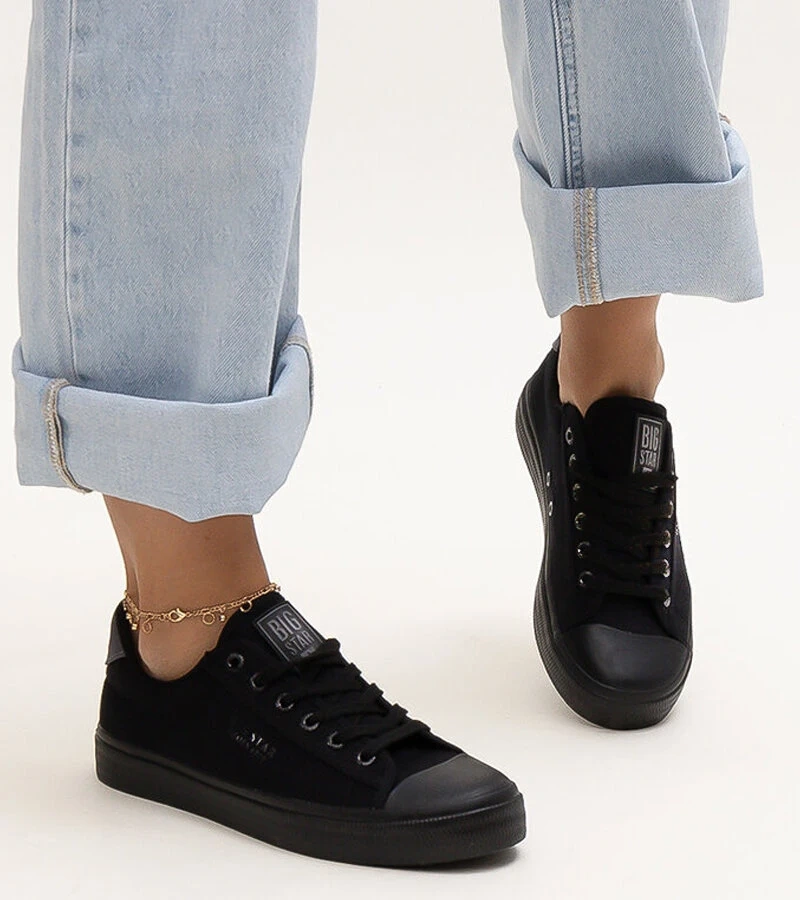 Schwarze Stoff-Sneaker Big Star LL274092