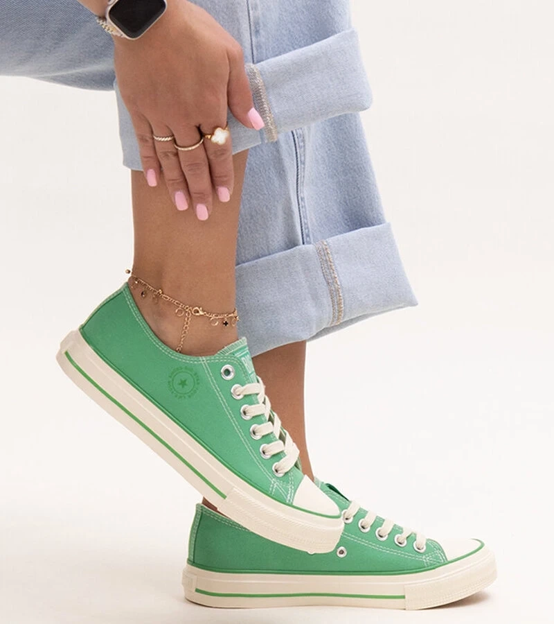 Grüne Turnschuhe Big Star NN274268