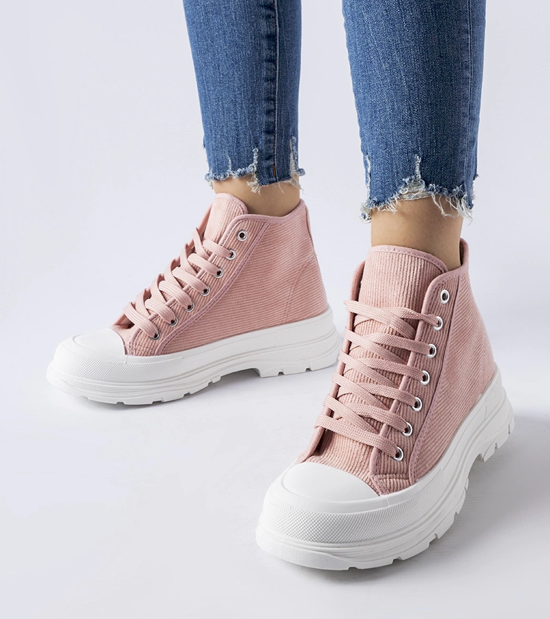 TIMBERKI TRAPPERSCHUHE DAMENSCHUHE DAMEN SCHUHE HALBSCHUHE 851 ROSA/WEISS