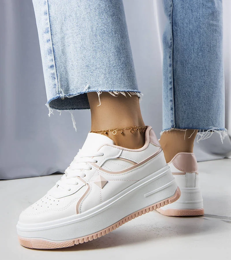 DAMEN LAUFSCHUHE TURNSCHUHE SNEAKER SPORTSCHUHE 9115# WEISS