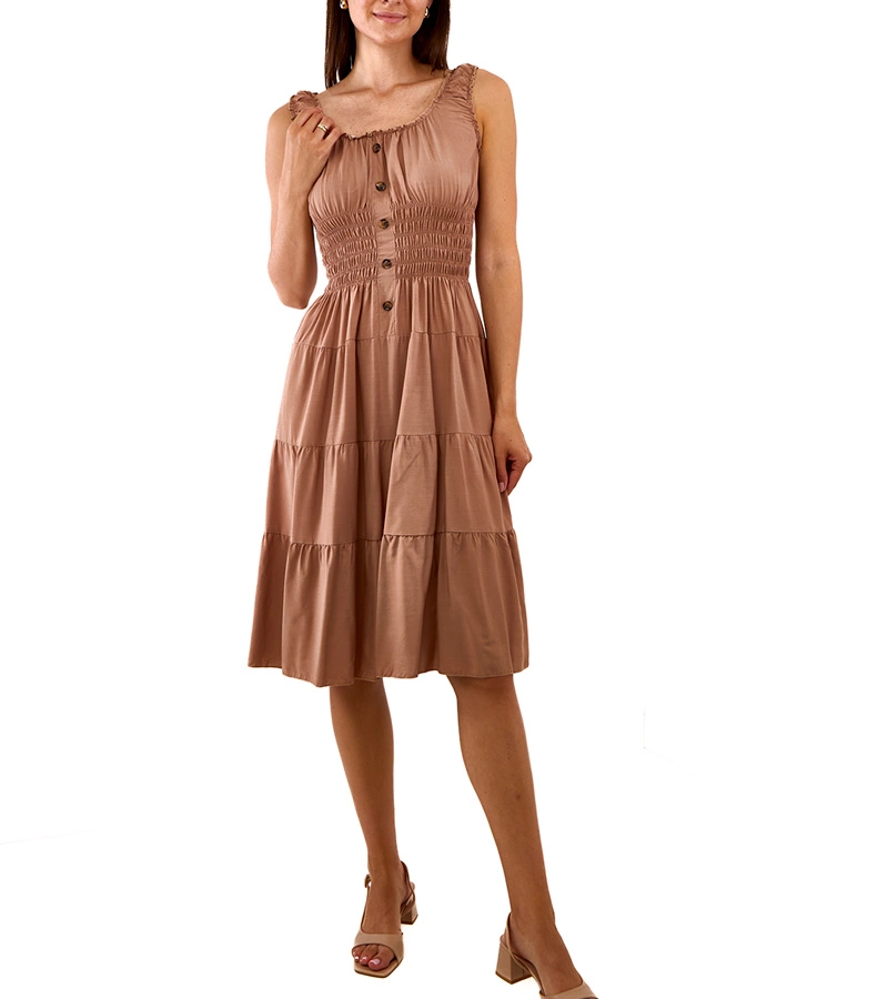 Braunes Trägerkleid von Masaew