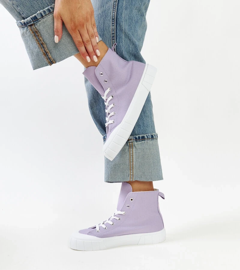 Vinkas hohe lila Turnschuhe