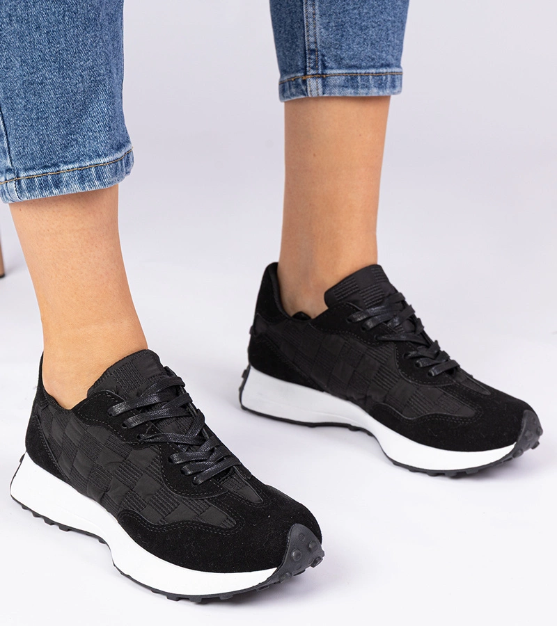 Schwarze Damen-Sportsneaker Samara