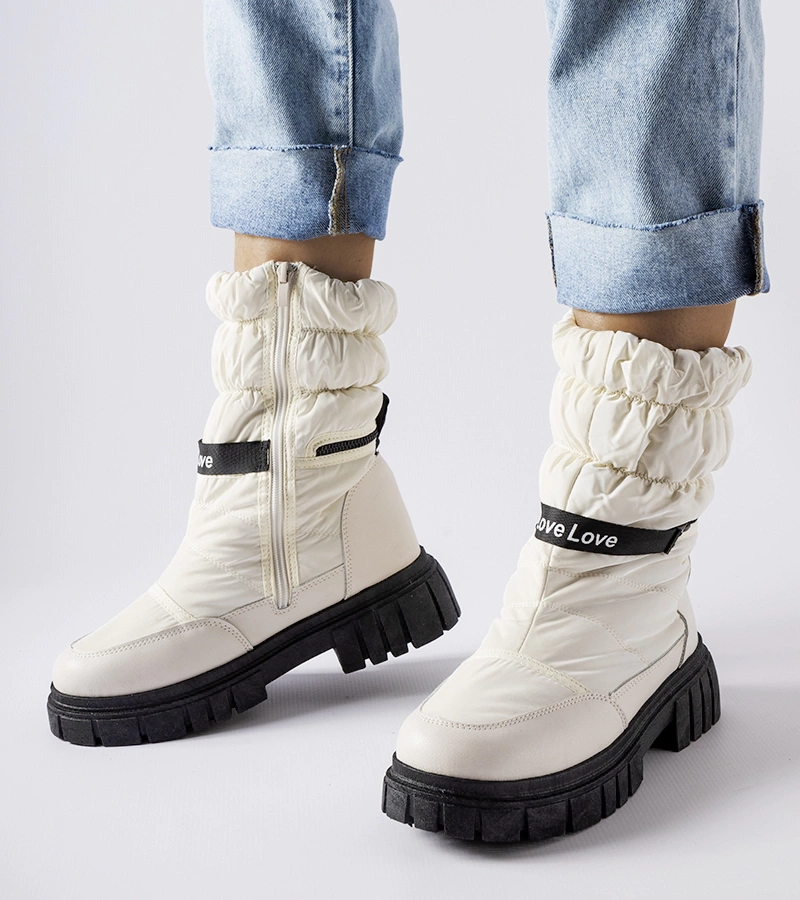 Beige Schneestiefel LoveXsnow