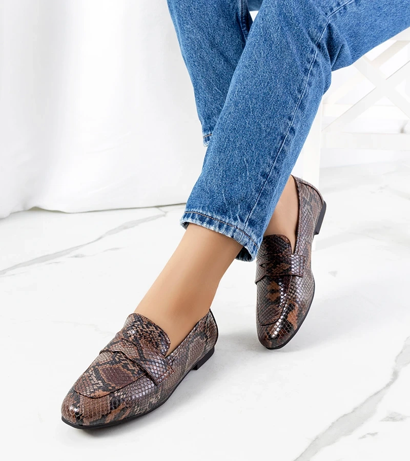 Braune Mokassins Snakes