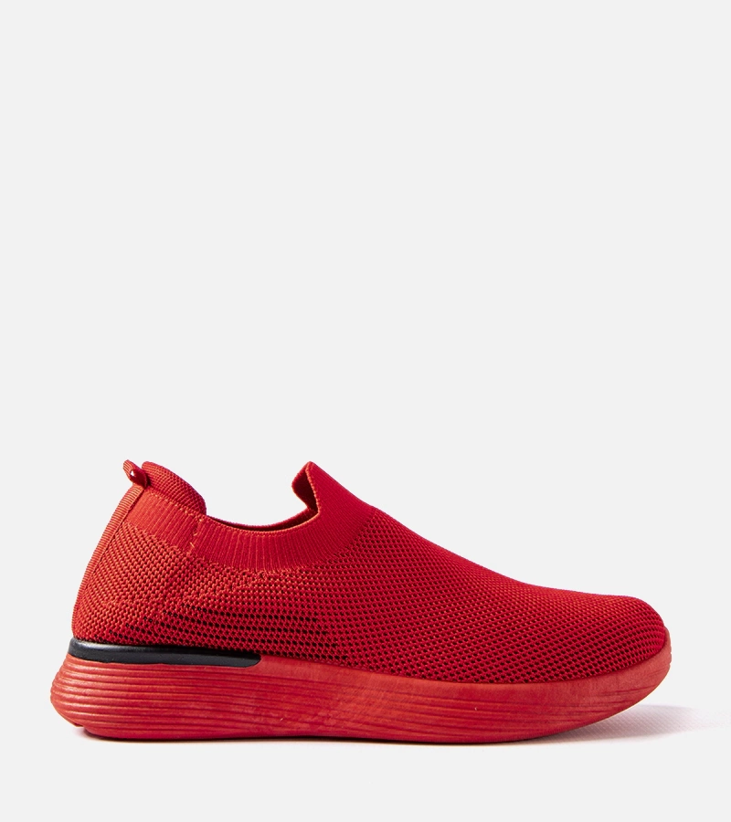 Rote Herren Slip-on-Sneaker von Gaidano