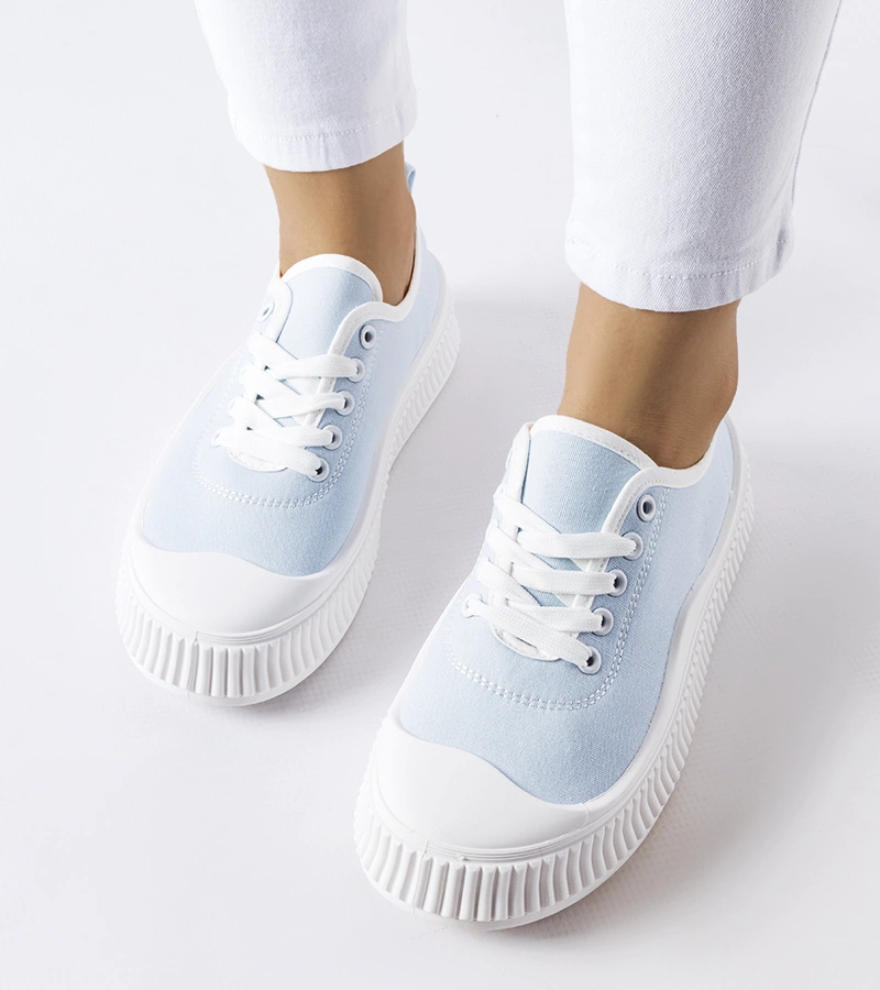 Blaue Plattform-Sneaker von Collepepe