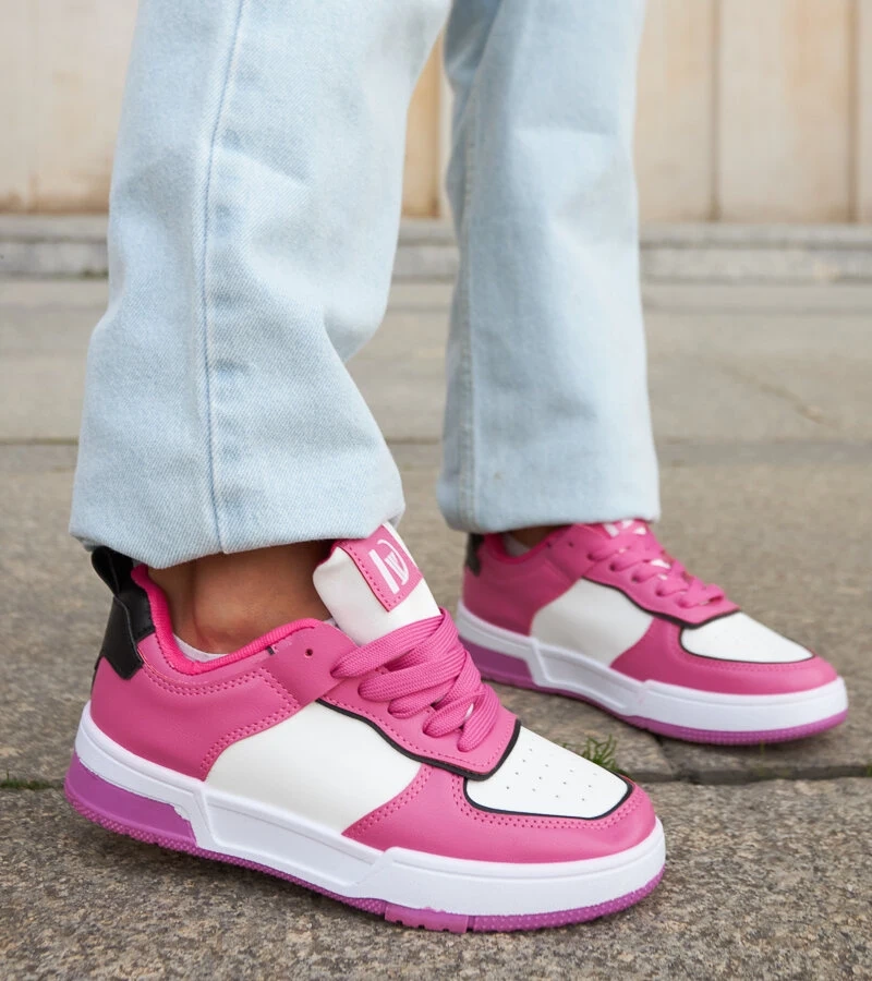 Weiß-rosa Sneakers Allegrezze
