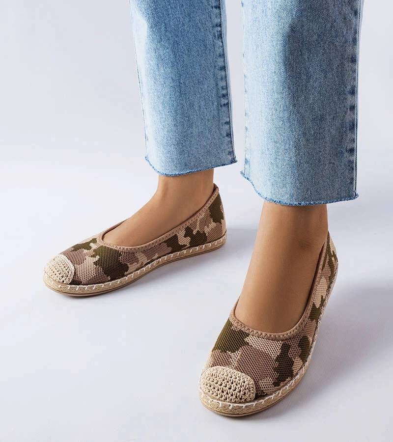 Grüne Schlupf-Espadrilles von Benedum