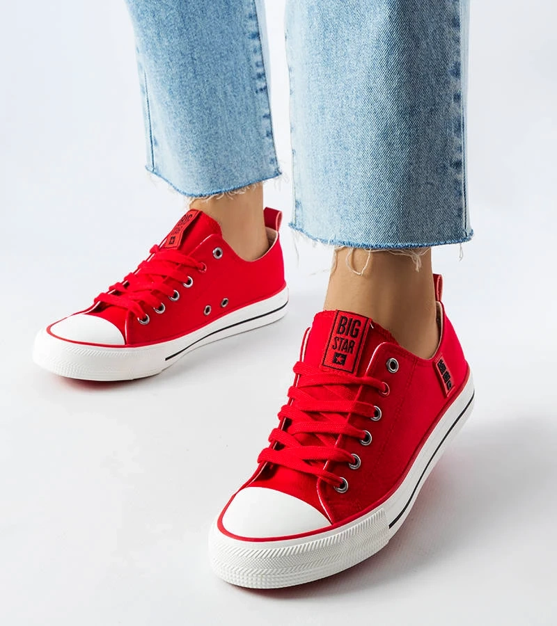Rote klassische Turnschuhe Big Star JJ274124