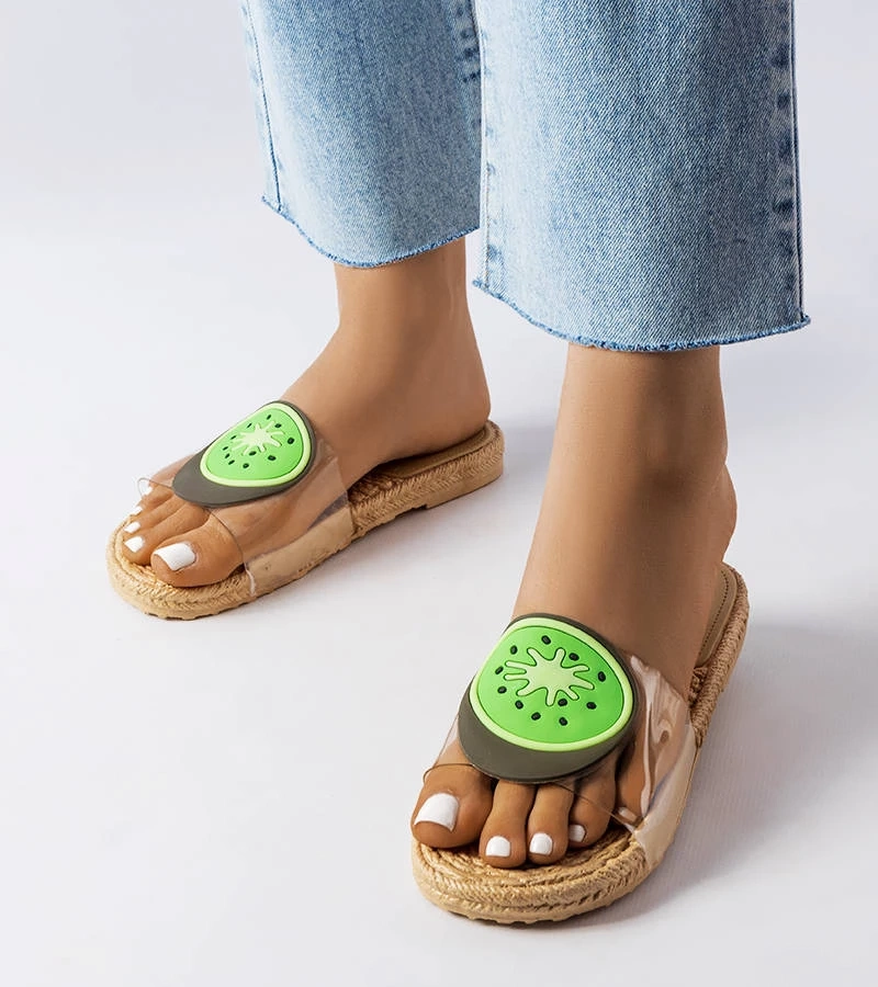 Transparente Kiwi-Foddie-Sandalen