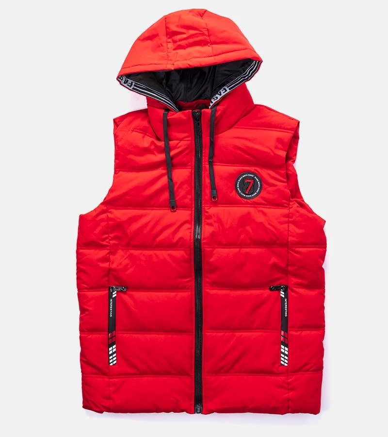 Rote Herren gesteppte Weste Allaire