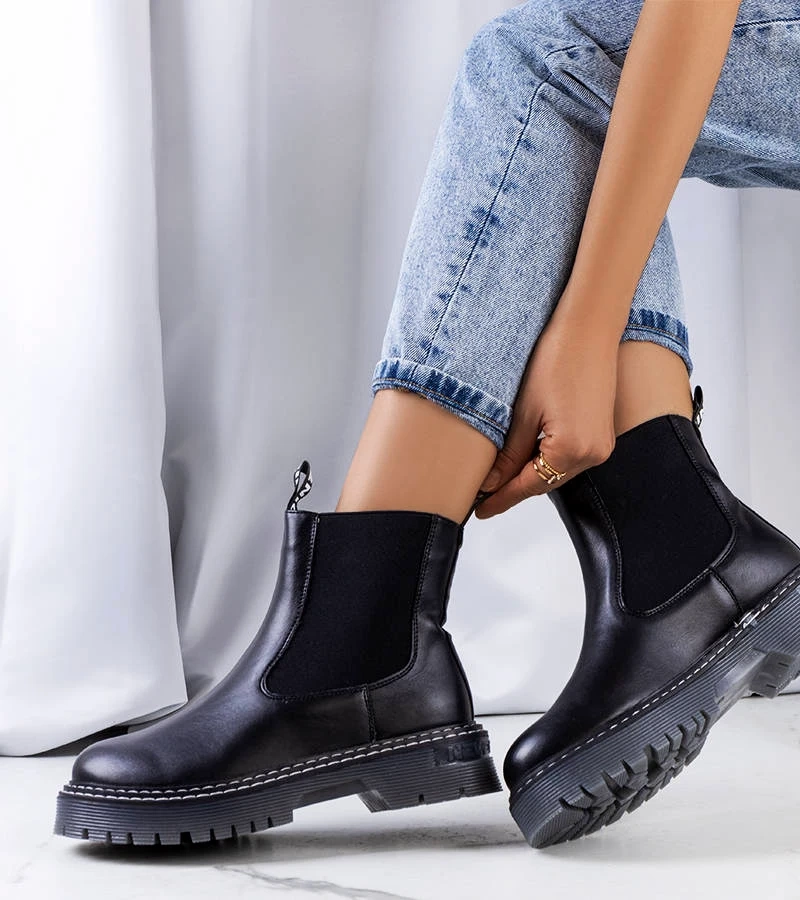 Schwarze Gamez Stiefel