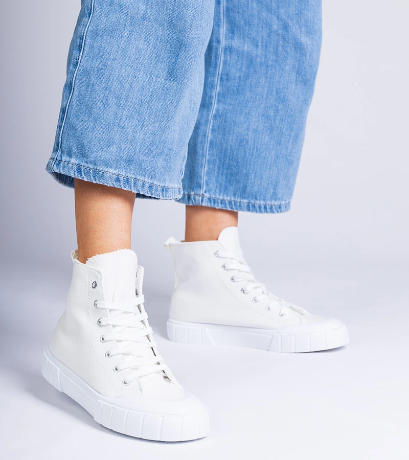 Weiße Citta Knöchel-Sneaker