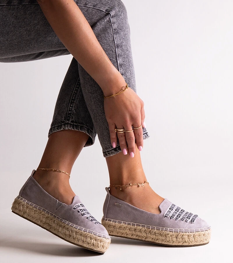 Graue Espadrilles Big Star JJ274890