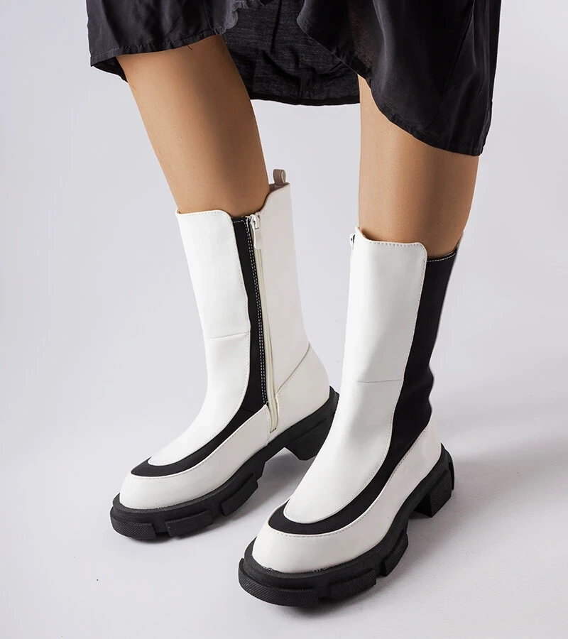 Weiße Stiefeletten Gontin