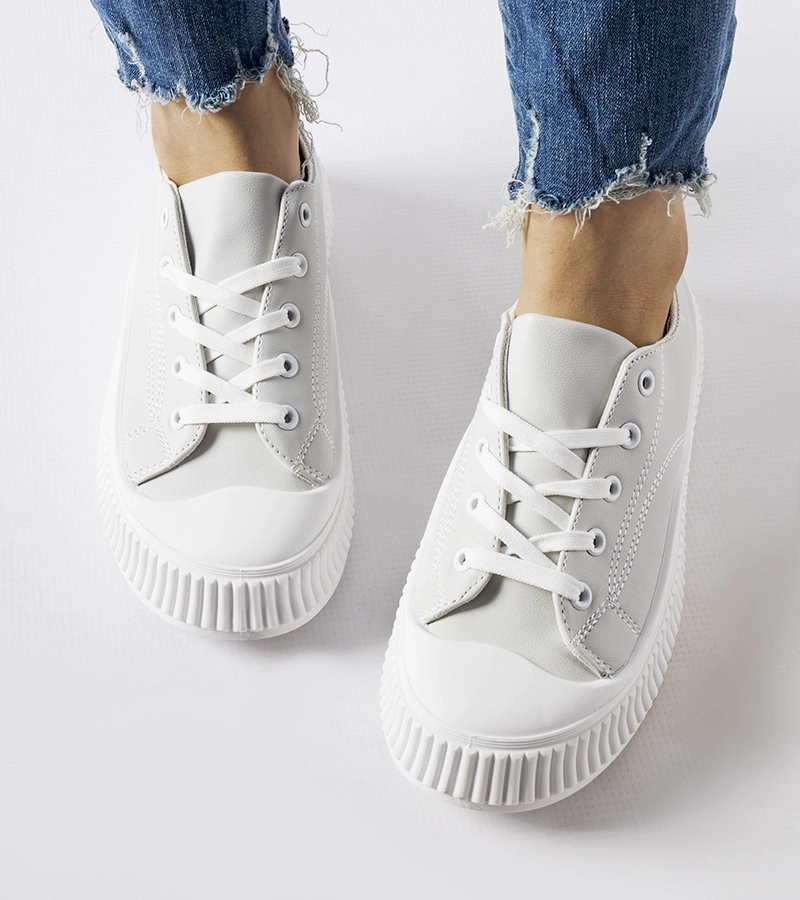 Graue Plateau-Sneaker von Erbezzo