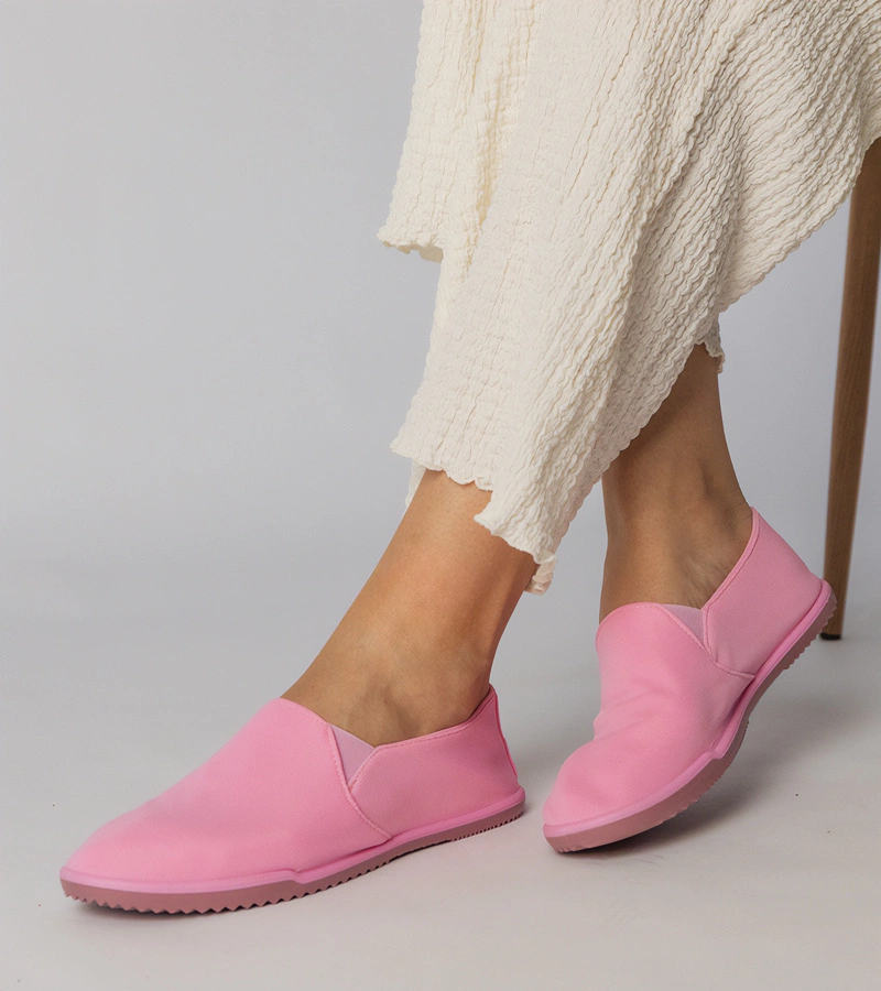 Rosa Damen-Slip-On-Turnschuhe Vertos