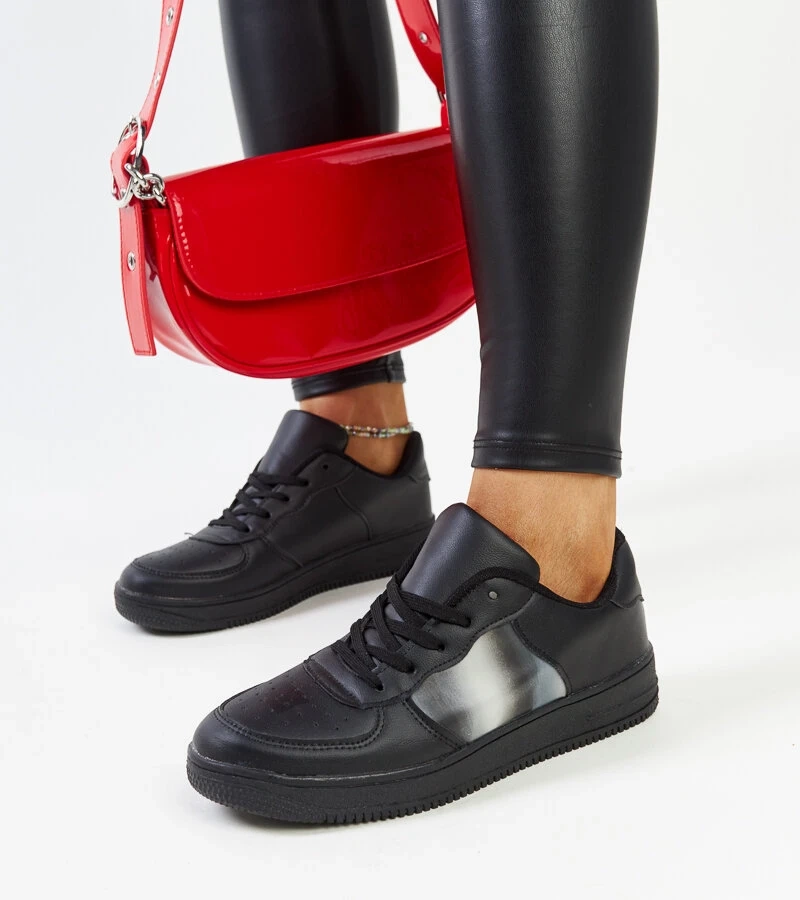 Schwarze Plateau-Sneakers Asmarina