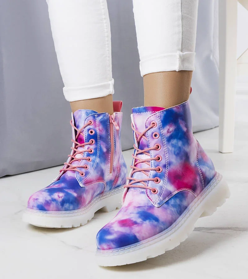 TIMBERKI TRAPPERSCHUHE DAMENSCHUHE DAMEN SCHUHE HALBSCHUHE 851 ROSA/WEISS