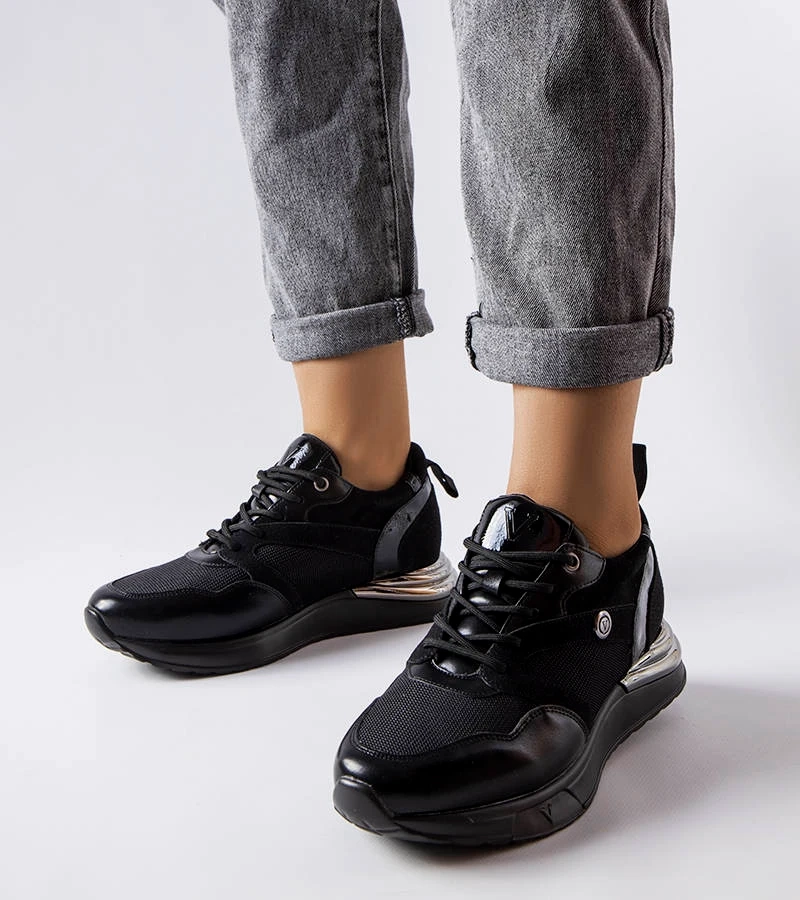 Schwarze Vinceza Sneakers