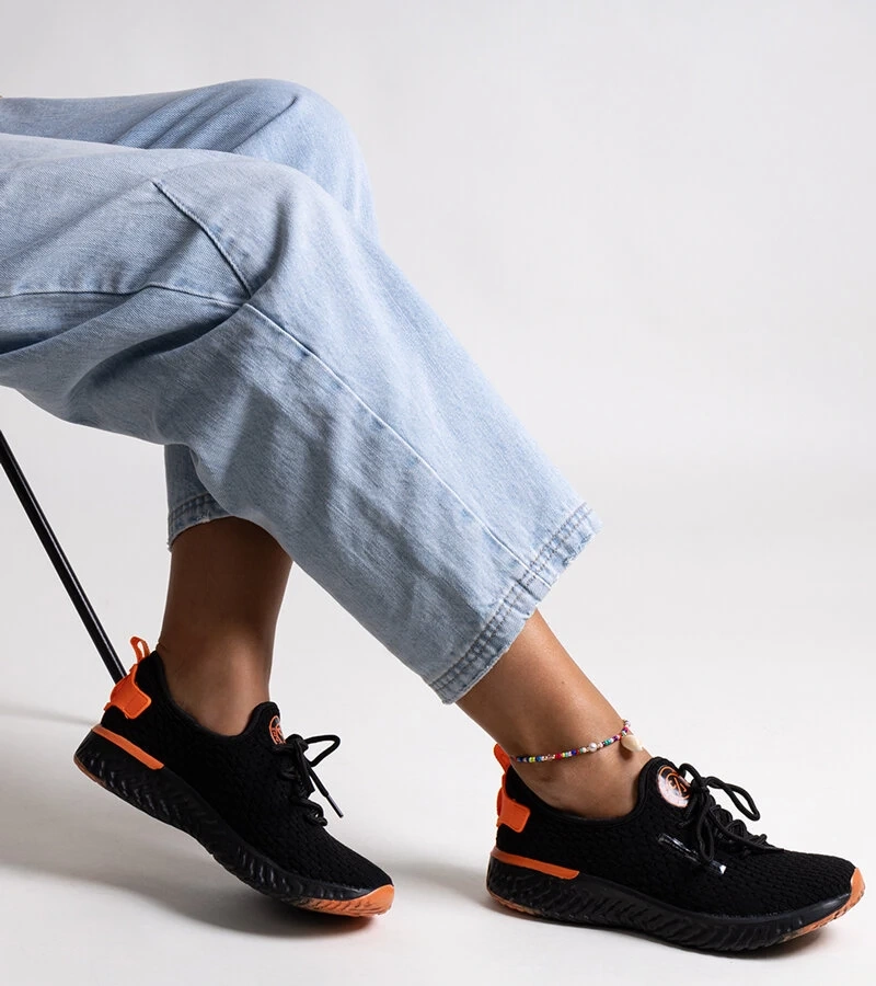 Schwarze Stoff-Sneakers für Damen von CROSS JEANS