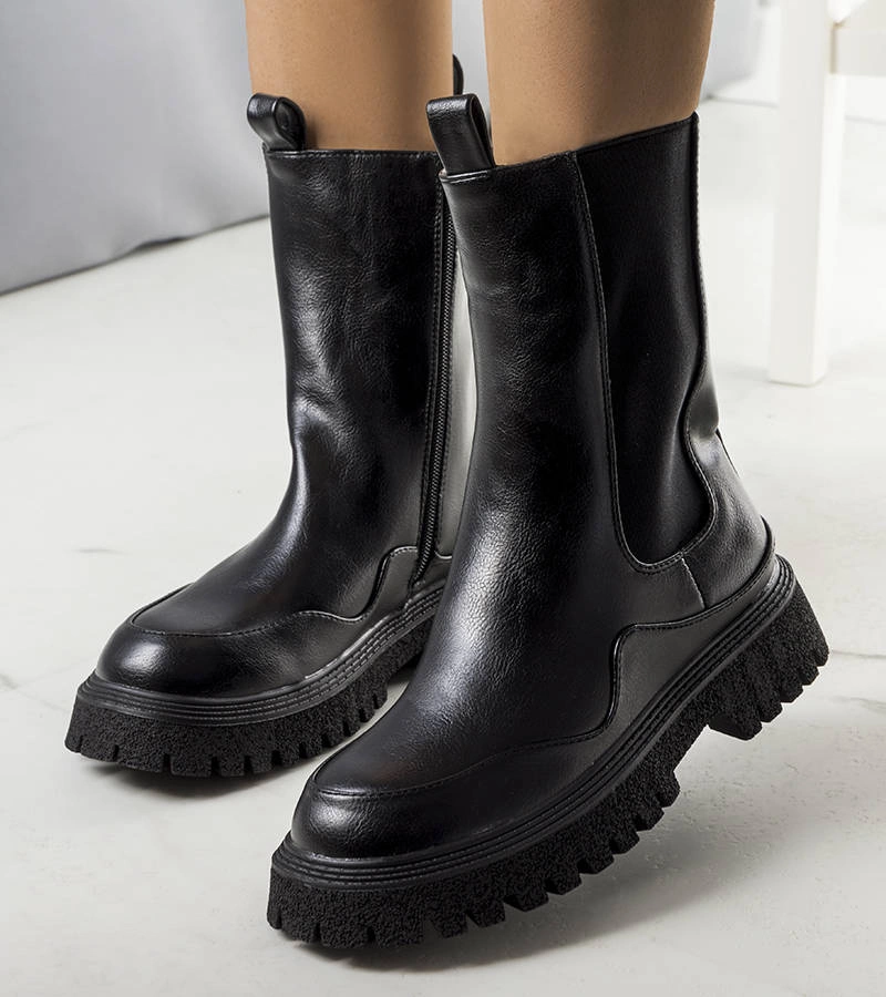 WILDLEDER DAMENSCHUHE SCHUHE STIEFEL STIEFELETTEN HALBSCHUHE A5580 SCHWARZ