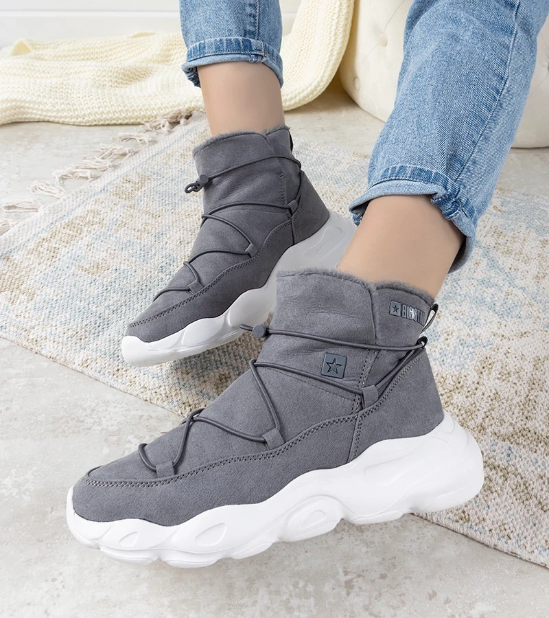 Graue stilvolle Big Star Damen-Schneestiefel