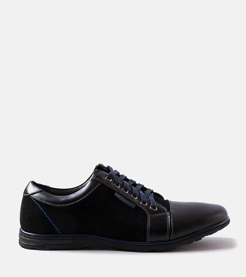Elegante schwarze Herren-Halbschuhe Brisebois