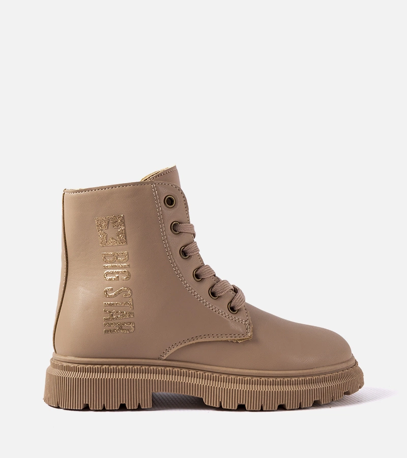 Beige gefütterte Stiefeletten Big Star MM374154