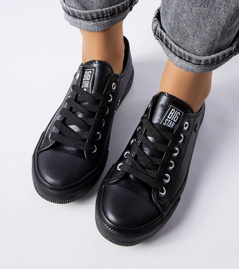 Schwarze Sneakers aus Kunstleder Big Star V274871